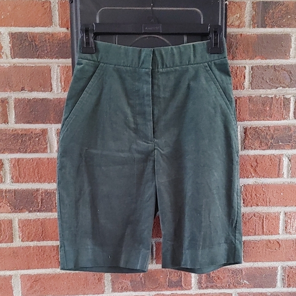 Moussy Forest Green High Rise Bermuda Shorts Size 1 (1238)